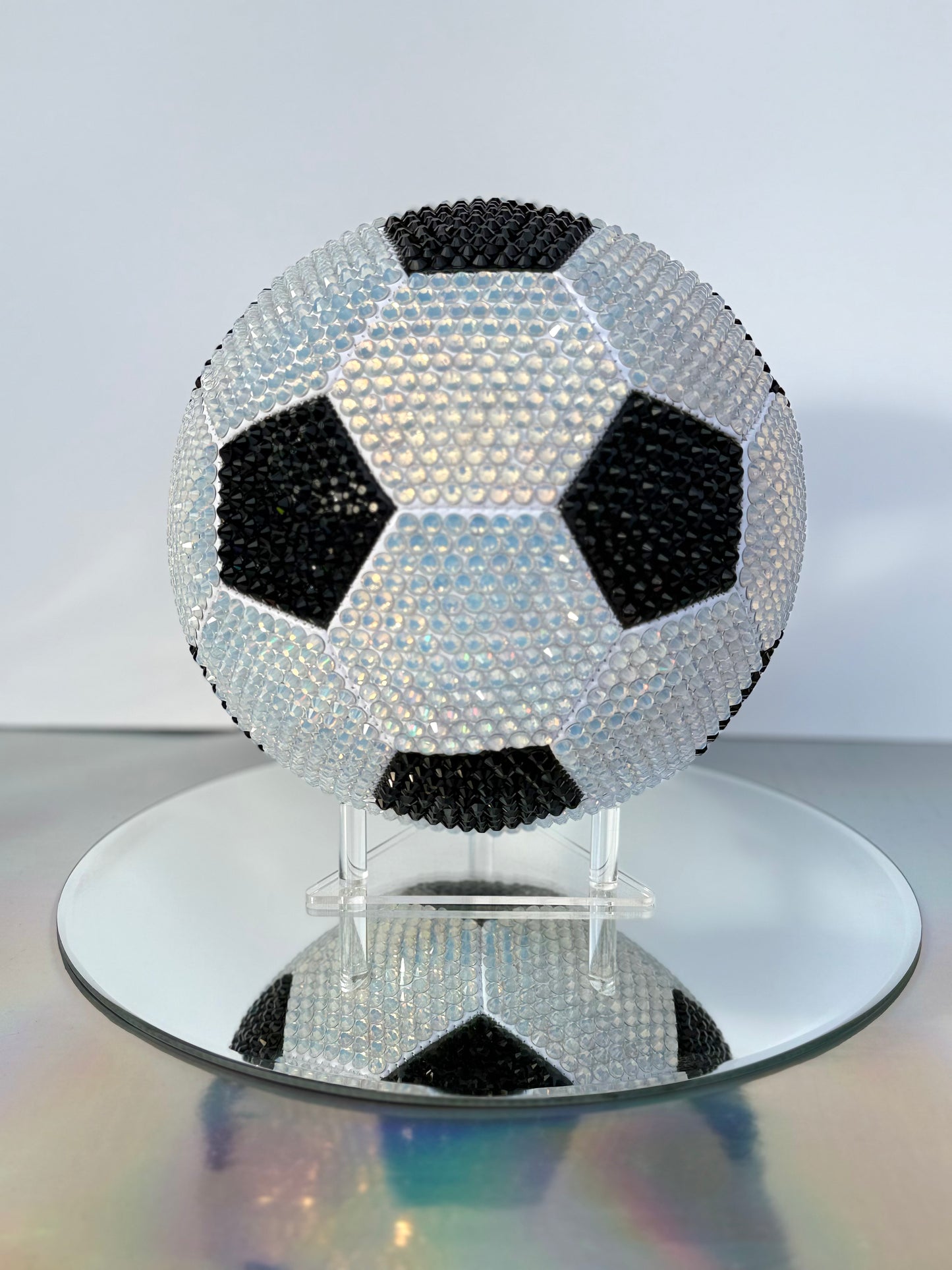 Rhinestoned Soccer Ball