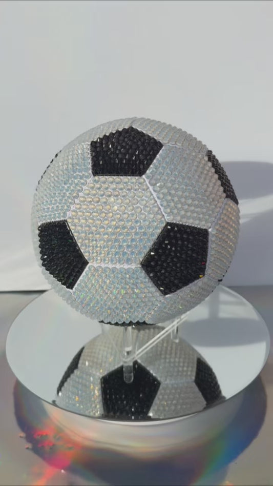 Rhinestoned Soccer Ball